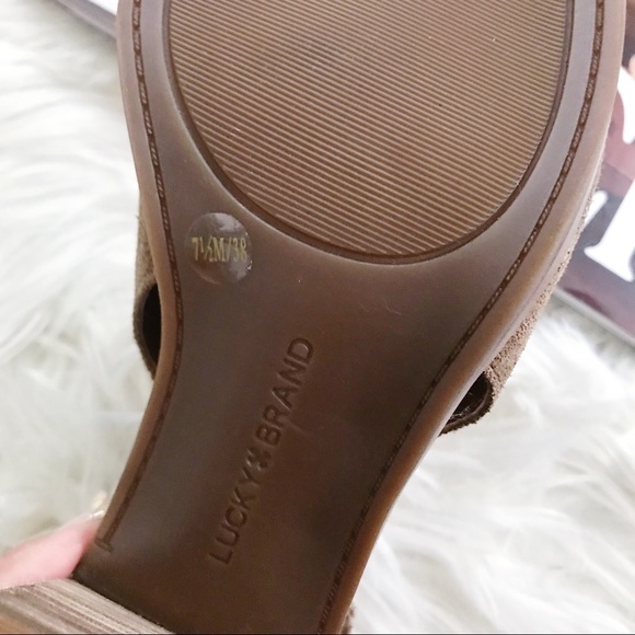 Lucky Brand Keight Suede Open Toe Bootie Sandal ✨ - Picture 6 of 7